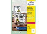 AVERY® Zweckform Wetterfeste Folien-Etiketten L4775-100, 210 x 297 mm, permanent, weiss