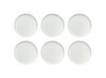 Dessertteller Solea flach, Ø 190 mm, uni, weiss, Porzellan, 6 Stück