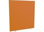 Design-Trennwand, Stoffbespannung, B 1600 mm, orange