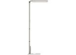 LED Stehleuchte STARIS, 80 W, 10070 lm, 3000 - 6000 K, dimmbar, direkt/indirekt leuchtend, für Bildschirmarbeitsplätze, Tageslichtsensor, 3 Steckdosen, silber