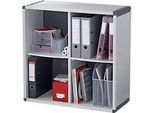 Aktenregal, grau-anthrazit, 4 Fächer, B 790 x T 330 x H 778
