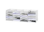 Sortierstation, weiss, 20 Fächer für 240 x 320 mm Formate, B 897 x T 304 x H 313 mm