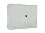 Schäfer Shop Select Flügeltürenschrank MS iCONOMY, Stahl, 3 Ordnerhöhen, B 1200 x T 400 x H 1215 mm, lichtgrau RAL 7035
