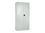 Schäfer Shop Select Flügeltürenschrank MS iCONOMY, Stahl, 5 Ordnerhöhen, B 800 x T 400 x H 1935 mm, lichtgrau