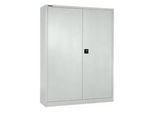 Schäfer Shop Select Flügeltürenschrank MS iCONOMY, Stahl, 5 Ordnerhöhen, B 1200 x T 400 x H 1935 mm, lichtgrau RAL 7035