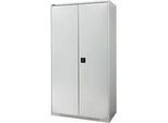 Schäfer Shop Genius Schwerlastschrank FS, Stahlblech, B 1055 x T 520 x H 1950 mm, 5 OH, lichtgrau, bis 1000 kg