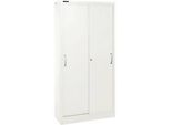 Schäfer Shop Select Schiebetürenschrank, 5 Ordnerhöhen, B 1200 mm, weiss RAL 9003
