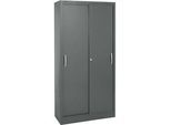 Schäfer Shop Select Schiebetürenschrank, 5 Ordnerhöhen, B 1200 mm, graphit RAL 7024