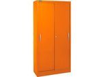 Schäfer Shop Select Schiebetürenschrank, 5 Ordnerhöhen, B 1200 mm, orange RAL 2004