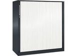Rollladenschrank ASISTO C 3000, 3 Ordnerhöhen, B 1200 mm, anthrazit/weiss
