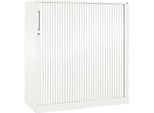 Rollladenschrank ASISTO C 3000, 3 Ordnerhöhen, B 1200 mm, weiss/weiss