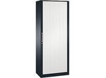 Rollladenschrank ASISTO C 3000, 5 Ordnerhöhen, B 800 mm, anthrazit/weiss