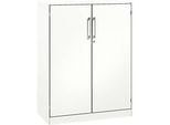 Flügeltürenschrank ASISTO C 3000, 3 Ordnerhöhen, B 1000 mm, weiss/weiss