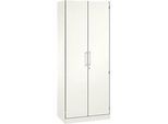 Flügeltürenschrank ASISTO C 3000, 5 Ordnerhöhen, B 800 mm, weiss/weiss
