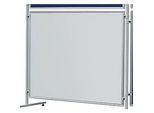 Franken Stellwandtafel ECO beidseitig Schreibtafel, Aluminiumrahmen, 1200x1200 mm