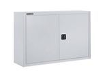 Schäfer Shop Select Aufsatzschrank MS 8409i, B 950 x T 400 x H 800 mm, 1 Boden, Stahl, weissaluminium RAL 9006/weissaluminium RAL 9006