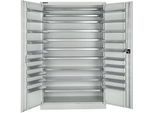 Schäfer Shop Select Magazinschrank, 10 Fachböden, ohne Ausstattung, B 1200 x T 500 x H 1935 mm, Stahl, lichtgrau