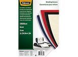 Fellowes Deckblatt Chromolux, Karton, DIN A4, für Draht- und Plastikbindemaschinen, schwarz, 250g, 100 Stück