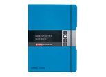 Herlitz Notizbuch my.book, Format DIN A4, Kunststoff, 2 x 40 Blätter kariert/liniert, blau