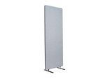 Akustischer Raumteiler, Einzelexemplar, rechteckig, Hochkant-Format, mit Standfüssen, B 600 x T 350 x H 1680 mm, PET-Filz, hellgrau