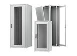 PX Netzwerkschrank, mit Rückwand, Stahlblech, pulverbeschichtet/verzinkt, B 600 x T 800 x H 2000 mm