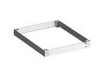 PX Sockel, Stahlblech, pulverbeschichtet/verzinkt, B 600 x T 1000 mm
