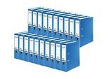 FALKEN Recycolor Ordner, DIN A4, Rückenbreite 80 mm, 20 Stück, blau