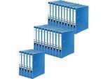 FALKEN Recycolor Ordner, DIN A4, Rückenbreite 50 mm, 25 Stück, blau