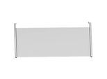 Schäfer Shop Genius Rückseitenblende, für Schreibtisch B 1200 mm, H 466 mm, weissaluminium