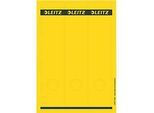 LEITZ® Rückenschilder lang, PC-beschriftbar, Rückenbreite 80 mm, selbstklebend 75 St., gelb