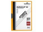 DURABLE Klemmmappe DURACLIP, DIN A4, Kunststoff, mit Clip, orange