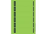 LEITZ® Rückenschilder kurz, PC-beschriftbar, Rückenbreite 50 mm, selbstklebend, 150 St., grün