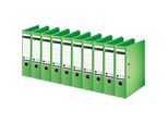 LEITZ® Ordner 1007/1008, DIN A4, Rückenbreite 80 mm, 10 Stück, grün