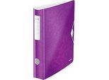 LEITZ® Ordner Active WOW, DIN A4, Rückenbreite 65 mm, violett
