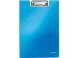 LEITZ® Klemmmappe Active Wow, DIN A4, PP, mit Klemmbügel, blau