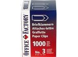 Büroklammern, 43 mm, 1000 Stück