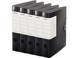 LEITZ® Qualitätsordner SOLID, DIN A4, Rückenbreite 62 mm, 5 Stück, schwarz