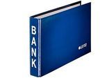 LEITZ® Bank-Ordner, A6 quer, Material: Karton PP-kaschiert, blau