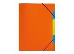 PAGNA Dokumentenmappe Funky School, Gummizugverschluss, 5-teilig, PP, orange