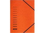 PAGNA Eckspannmappe, DIN A4, Gummizugverschluss, orange