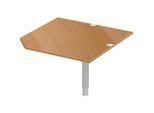 Schäfer Shop Select Verkettungsplatte PLANOVA ERGOSTYLE, CAD, B 1000, Fuss, Buche