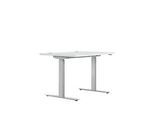 Schreibtisch ERGO DRIVE ED 470, elektrisch höhenverstellbar, Rechteck, T-Fuss, B 1200 x T 800 x H 692-1147 mm, lichtgrau/weissaluminium RAL 9006