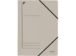 LEITZ® Eckspannmappe, DIN A4, Gummizugverschluss, grau