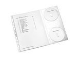LEITZ® Prospekthülle 4761 mit CD-Klappe, DIN A4, oben offen, 5 Stück