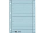 LEITZ® Trennblätter, DIN A4, Zahlen, 100 Stück, hellblau