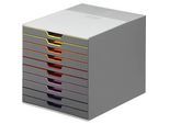 DURABLE Schubladenbox VARICOLOR, 10 Schübe, DIN C4, grau/anthrazit