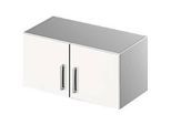 Schäfer Shop Genius Aufsatzschrank TETRIS SOLID, Stahlkorpus, 1 OH, B 800 mm, weiss/weissalu