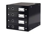 LEITZ® Click + Store, 4 Schubladen, flach, schwarz