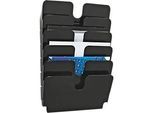 DURABLE Prospektspender Flexiplus, 6 Spender, A4, quer, schwarz