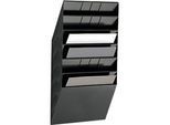 DURABLE Prospektspender Flexiboxx 6, 6 Spender, A4, quer, schwarz